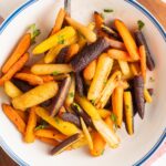 low carb roasted glazed carrots.