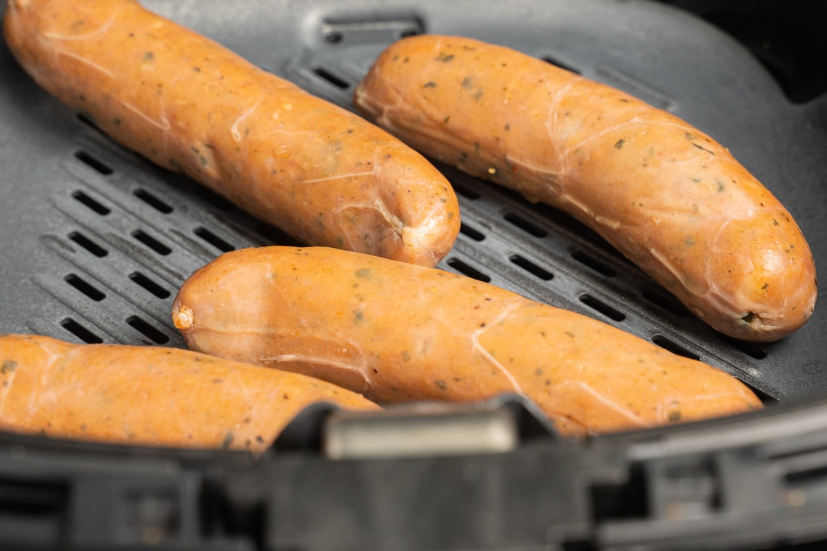 chicken sausages in air fryer.