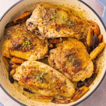 Chick Supreme in Dutch oven.