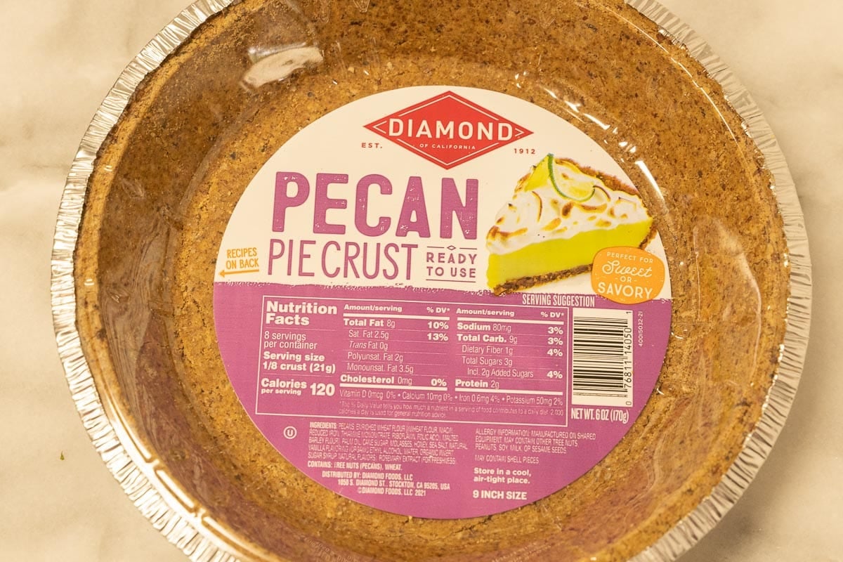 Pecan crust for quiche.